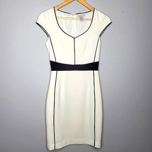 H&M Women's Black & White Dress, size 4